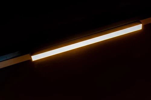 Lucide Premium LINIAL GLYX Spot sur rail - Système de rail monophasé / Éclairage sur rail smart - Smart - 48V Track - 1xLED - Canon Fusil Mat - ambiance 3